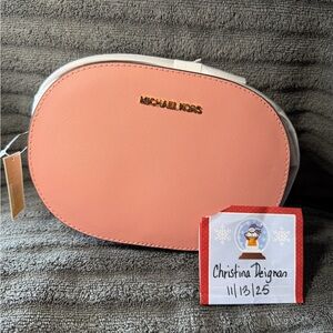 Michael Kors Jet Set Travel Medium Saffiano Leather Crossbody Bag-NEW